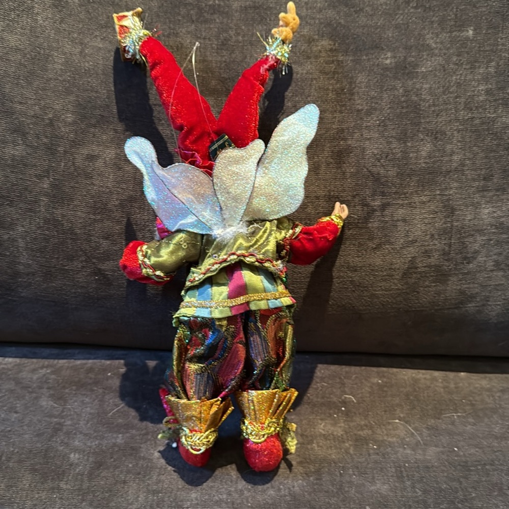 Mark Roberts RARE small “Toyland Fairy” - Red, Gold, and Green. 51-27976 - Picture 6 of 8